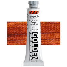  Golden Acrylics Heavy Body akrilfesték, 59 ml - 1385, transparent red iron oxide akrilfesték