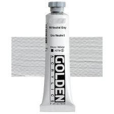  Golden Acrylics Heavy Body akrilfesték, 59 ml - 1448, n8 neutral gray akrilfesték