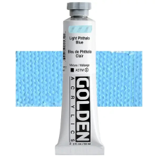  Golden Acrylics Heavy Body akrilfesték, 59 ml - 1577, light phthalo blue akrilfesték