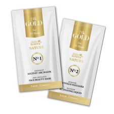 Golden Green Nature 24K Gold Lehúzható Alginát Arcmaszk 10g+30ml oldat arcpakolás, arcmaszk