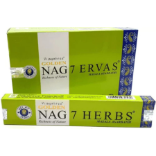  Golden Nag 7 Herbs-7 Gyógynövény Masala Füstölő füstölő