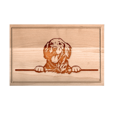 Golden Retriever vágódeszka - kicsi konyhai eszköz