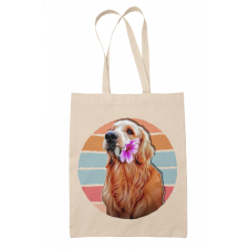 Golden retriever - Vászontáska kézitáska és bőrönd