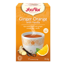 Golden Temple BIO Narancsos gyömbér tea vaníliával Yogi Ginger Orange reform élelmiszer