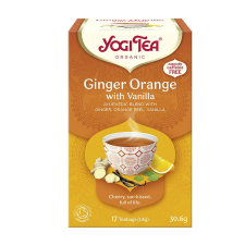 Golden Temple BIO Narancsos gyömbér tea vaníliával Yogi Ginger Orange vitamin és táplálékkiegészítő