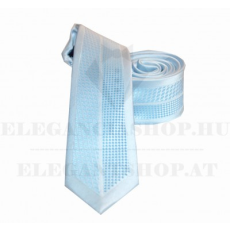  Goldenland slim nyakkendő - Világoskék mintás