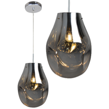 Goldlux (Polux) Üveg mennyezeti függőlámpa KIMBERLY CHROME króm 1x E27 GOLDLUX (Polux) világítás