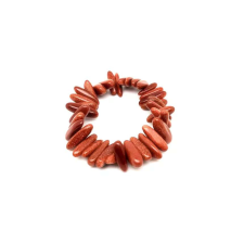 Goldstone vörös long chips karkötő 14-20x4-7mm karkötő