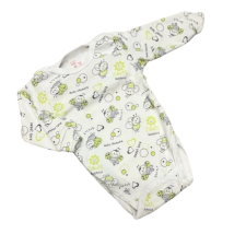 Gólyahír 2 Méretes Hosszú Ujjú Body - Fehér/Kék/Zöld Méhecskés - 56 kombidressz, body