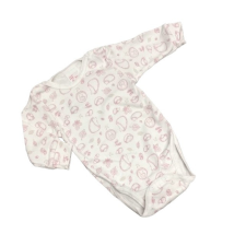 Gólyahír 2 Méretes Hosszú Ujjú Body - Fehér/Mályva Süni - 86 kombidressz, body