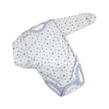 Gólyahír 2 Méretes Hosszú Ujjú Body - Kék holdas - 74 kombidressz, body