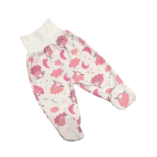 Gólyahír Pamut Pocaknadrág - Fehér/Rózsaszín Bárányos 74 babanadrág