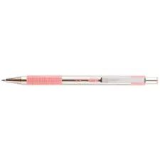  Golyóstoll 0,7mm, pasztell rózsaszín test, Zebra F-301, írásszín kék toll