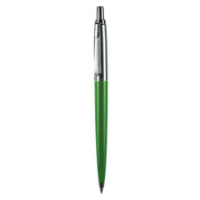  Golyóstoll, 0,8 mm, nyomógombos, dobozban, élénkzöld tolltest, PAX, kék toll