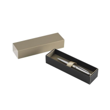 Golyóstoll 0,8mm, fém, rozsdamentes acél test, díszdobozban Bluering® Metal, írásszín kék toll