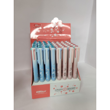  Golyóstoll 4 színű, pasztell virágos toll