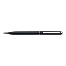  Golyóstoll ART CRYSTELLA fekete slim peridot zöld SWAROVSKI® kristállyal 0,7mm kék toll