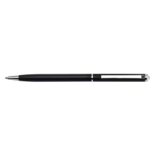 . Golyóstoll, fehér kristállyal, 13 cm, "SLIM- MADE WITH SWAROVSKI ELEMENTS", fekete toll