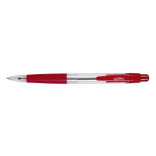 Golyóstoll SPOKO 0112 átlátszó piros tolltest, piros írásszín toll