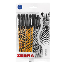 Golyóstoll ZEBRA Doodlerz állatmintás 1,0 mm kék 10 db/csomag toll