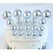  Gömb tortadekoráció (20db) Ezüst sütés és főzés