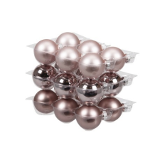 Gömb üveg 4cm smokey rose fényes-matt S/18 karácsonyfadísz