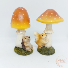  Gomba állatkával dekorációs kellék