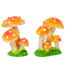  Gomba csoport poly 5cm dekorációs kellék