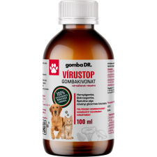 Gomba DR. VÍRUSTOP folyékony gombakivonat kutyáknak és macskáknak 50 ml vitamin, táplálékkiegészítő kutyáknak