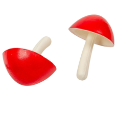  Gomba gumi piros 10x13cm dekorációs kellék