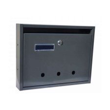 Gomboss Lépcsőházi Postaláda (Rio) 350mm X 270mm X 60mm Lefele Nyíló Névjegy Antracit postaláda