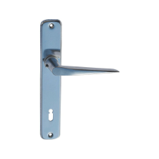 Gomboss/Perfekto Alu 410 Pajzsos Ajtókilincs F1 Ezüst 90 mm PZ zár és alkatrészei