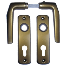 Gomboss/Perfekto Alu 410 Pajzsos Ajtókilincs F4 bronz 55 mm PZ zár és alkatrészei