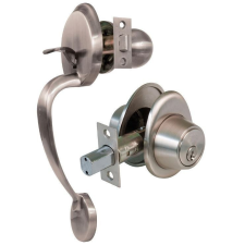 Gomboss/Perfekto AMIG Amerikai stílusú bejárati ajtókra való kilincs-zár szett.. zár és alkatrészei