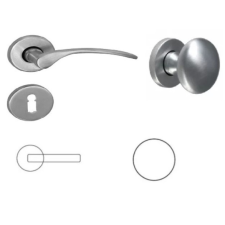 Gomboss/Perfekto Ida Szatén króm felület PZ Gomb/Kilincs zár és alkatrészei