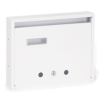 Gomboss/Perfekto Lépcsőházi Postaláda (Ibiza) 310Mm X 230Mm X 60Mm Felfele Nyíló Névjegy Fehér