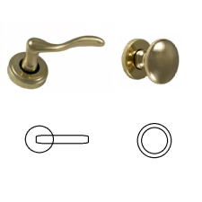 Gomboss/Perfekto Molli Réz Csak Kilincs Felső Rozettán Réz Gomb/Kilincs zár és alkatrészei