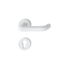 Gomboss/Perfekto Műanyag Körrozettás Ajtókilincs Fehér Szín Normál&amp;Cillinder Alsó