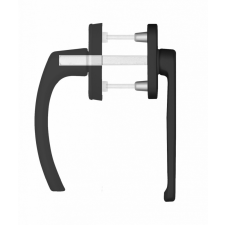 Gomboss/Perfekto Nagyalakú Ablakfélkilincs Redőnyös Matt Fekete RAL9500M zár és alkatrészei