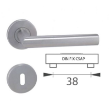 Gomboss/Perfekto Tímea Din Fix Csapos Körrozettás Rozsdamentes Inox WC zár és alkatrészei