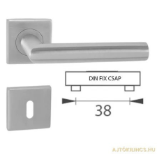 Gomboss/Perfekto Tímea Din Fix Csapos Négyzetrozettás Rozsdamentes Inox WC Asszimetrikus Gomb/Kilincs zár és alkatrészei
