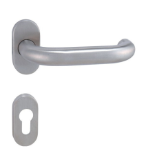 Gomboss/Perfekto U-alakú Kertkapuhoz Oválrozettás Rozsdamentes Inox PZ zár és alkatrészei