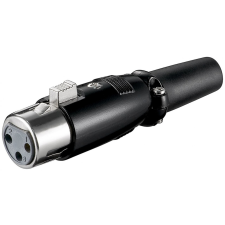 Goobay 11680 vezeték csatlakozó XLR (3-pin) Fekete kábel és adapter