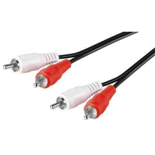 Goobay 2 -2 RCA dugóval szerelt kábel 10m (50409) (G50409) kábel és adapter