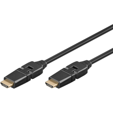 Goobay 31889 HDMI-HDMI 360° Forgatható monitor kábel 3m - Fekete (31889) kábel és adapter