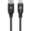 Goobay 39445 USB-C apa 2.0 - Lightning apa Adat és töltőkábel - Fekete (1m)