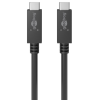Goobay 49254 USB-C apa - USB-C apa Adat és töltőkábel 1m - Fekete (49254)