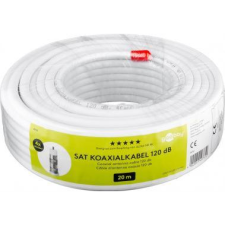 Goobay 49761 SAT Koax kábel 120 dB 20m - Fehér (49761) kábel és adapter