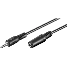 Goobay 50090 audio kábel 5 M 3.5mm Fekete kábel és adapter