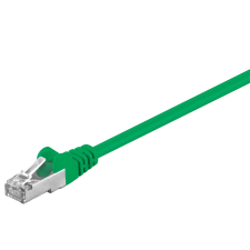 Goobay 50180 F/UTP CAT5e Patch kábel 1m - Zöld (50180) kábel és adapter